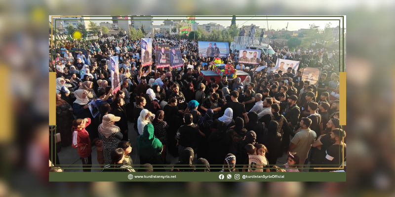 قامشلو تودّع ثلاثة شهداء في مزار الشهيد دليل ساروخان