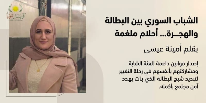 الشباب السوري بين البطالة والهجرة ………. أحلام ملغمة